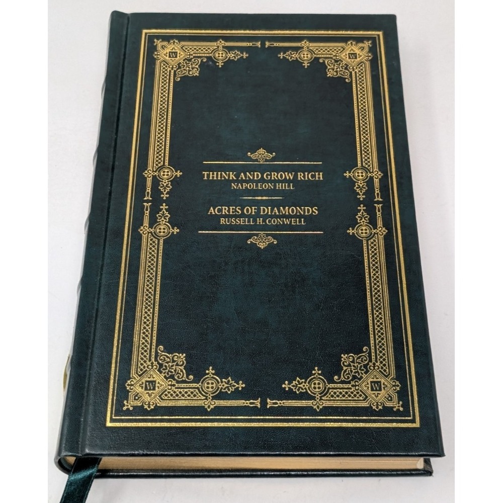 Think and Grow Rich and‎ Acres of Diamond Bookwise Edition Leather Bound VTG